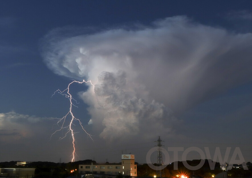 The 16th 雷写真コンテスト受賞作品 Academic Work Prize -Walking stick of the anvil cloud-